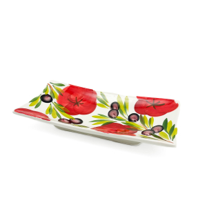 TOMATO WITH OLIVE Platter 26 cm