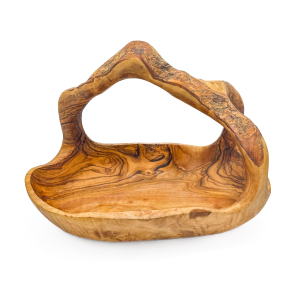 OLIVE WOOD Bowl Basket With Handle 38 cm