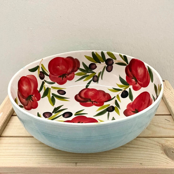 TOMATO WITH OLIVE Bowl 31 cm