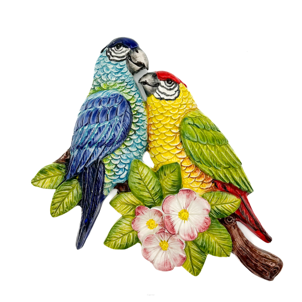 DECORATION Parrots 33 cm