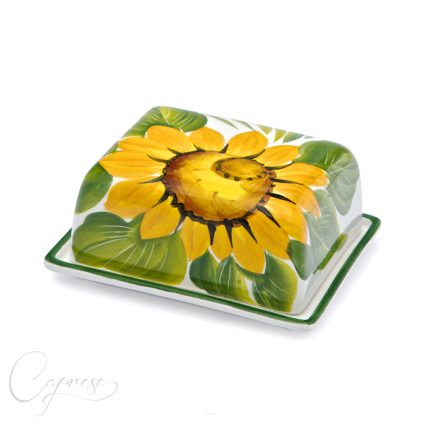 SUNFLOWERS Butter Dish