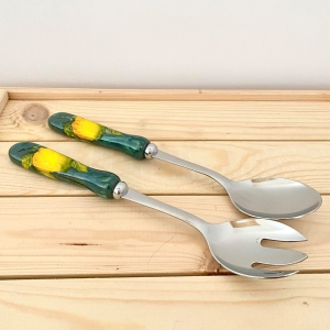 GREEN LEMON Salad Cutlery 26 cm