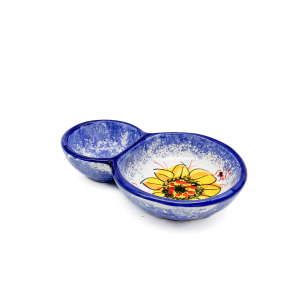 BLUE SUNFLOWER Platter 17 cm