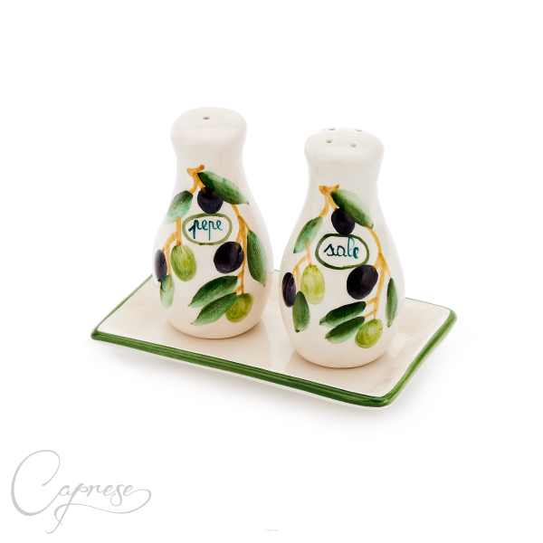 OLIVE 3D Salt and Pepper Shakers 14 cm