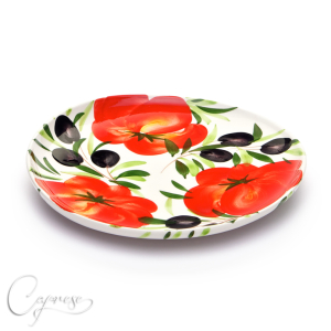 TOMATO WITH OLIVES Plate 21,5 cm