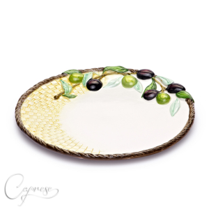 WICKER OLIVE 3D Plate 30 cm