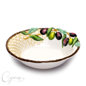 WICKER OLIVE 3D Bowl 26 cm