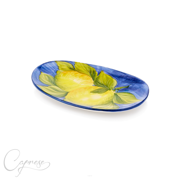 BLUE LEMON Platter 33 cm