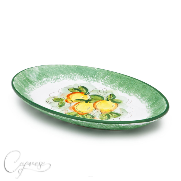 GREEN LEMON Platter 37 cm