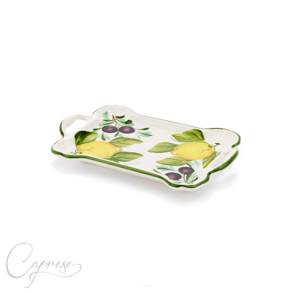 LEMON WITH OLIVE Platter 27 cm