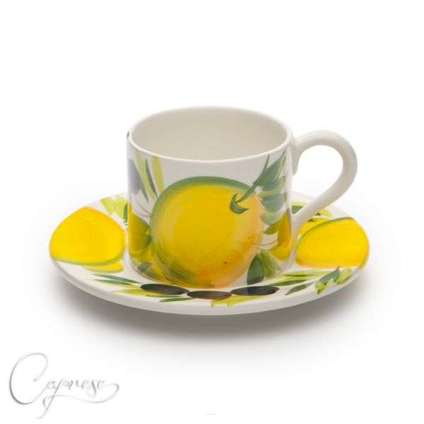 LEMON WITH OLIVE Cup with saucer 7,5 cm / 0,22 L