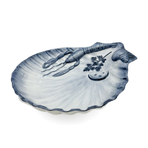 SEAFOOD 3D BLUE Shell Plate 36 cm