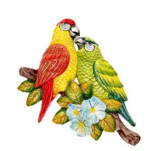 DECORATION Parrots 33 cm