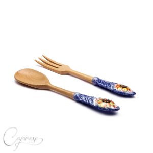 BLUE SUNFLOWER Salat Cutlery 27 cm