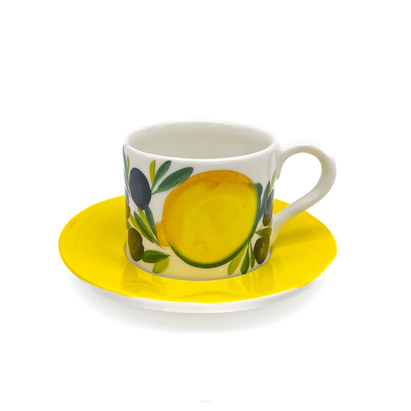 LEMON WITH OLIVE Cup With Saucer 7,5 cm / 0,22 l