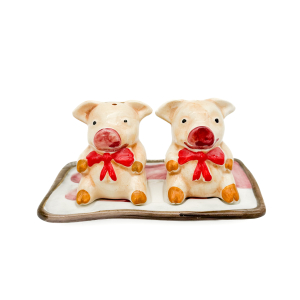 PIGGI 3D Salt and Pepper Shakers 9 cm