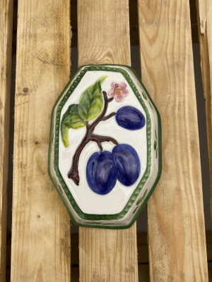 WALL DECORATION Plum 17 cm