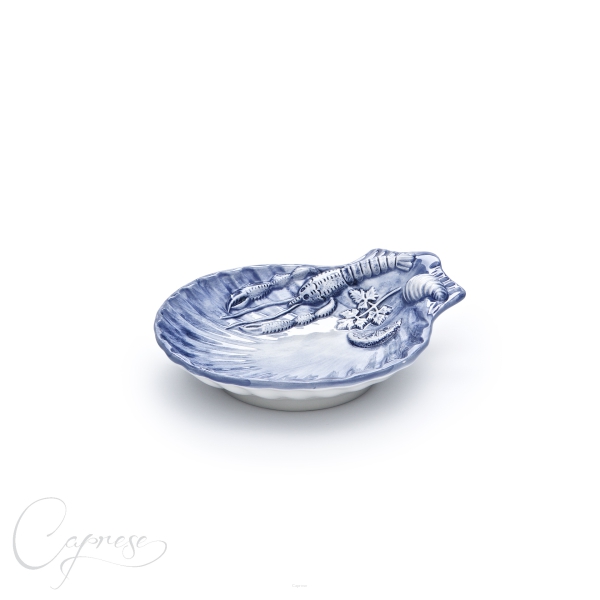 SEAFOOD 3D BLUE Shell Plate 22 cm