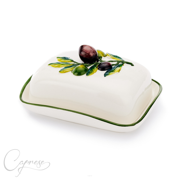 OLIVE 3D Butter Dish 19 cm