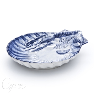 SEAFOOD 3D BLUE Shell Plate 36 cm