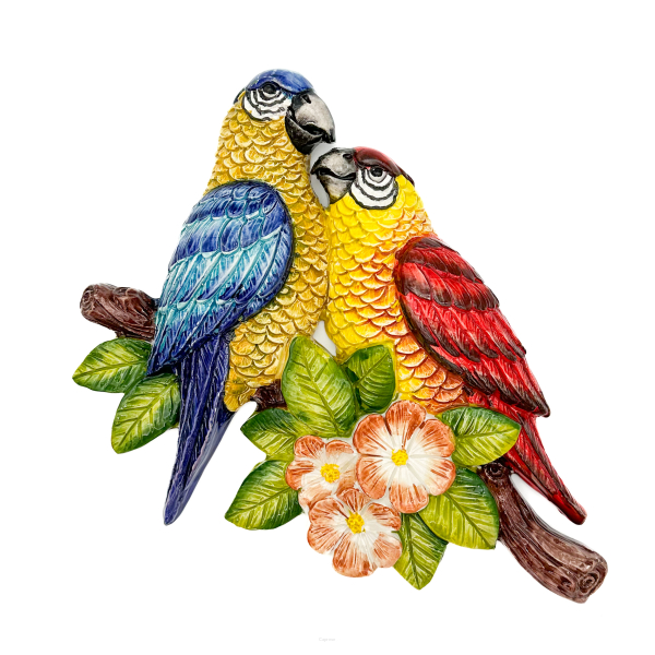 DECORATION Parrots 33 cm