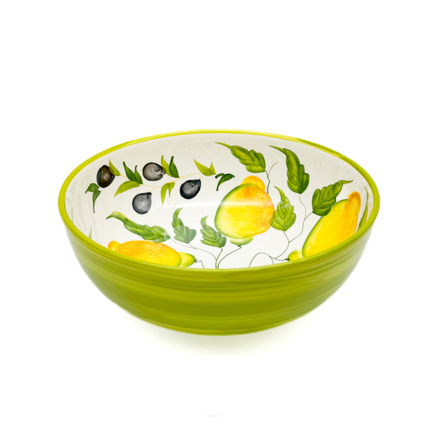 LEMON WITH OLIVE Bowl 28 cm