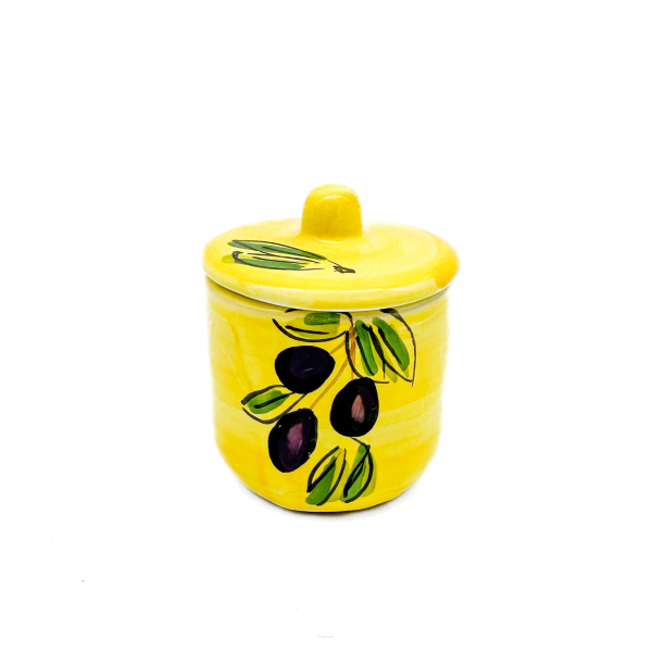 YELLOW OLIVE Sugar Bowl 8 cm