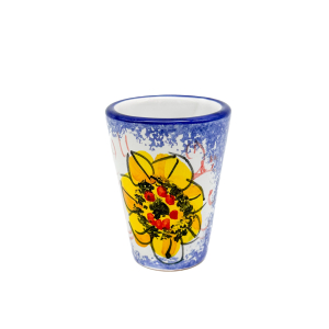 BLUE SUNFLOWER Glass 7 cm / 50 ml