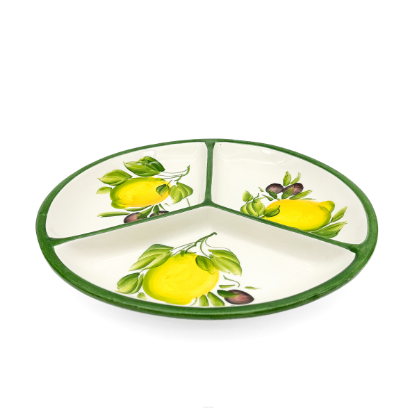 LEMON WITH OLIVE Plate 30 cm