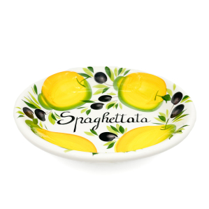 LEMON WITH OLIVE Spaghetti Plate 24 cm