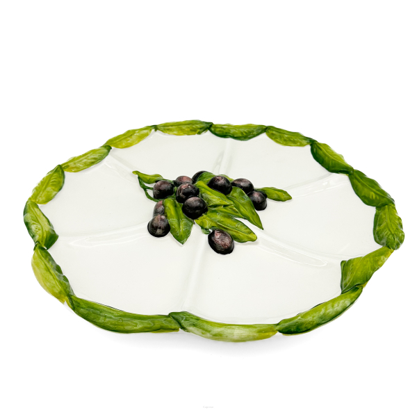 OLIVE 3D Appetizer Plate 37 cm