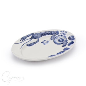 SEAFOOD 3D BLUE Platter Plate 29 cm