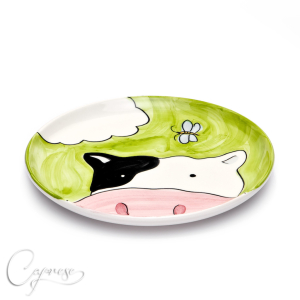 ANIMALS Plate Cow Green 21 cm