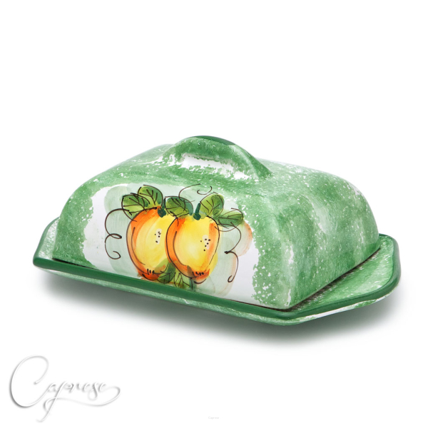 GREEN LEMON Butter Dish 21,5 cm