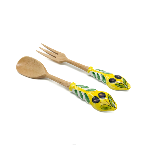 YELLOW OLIVE Salat Cutlery 27 cm