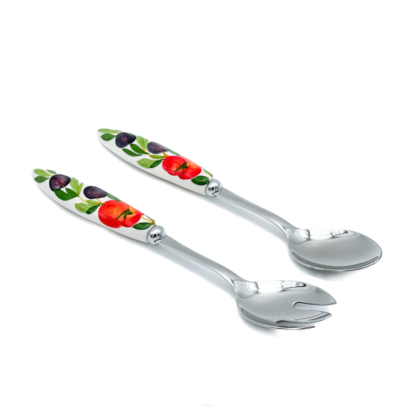 TOMATO WITH OLIVE Salad Cutlery 26 cm