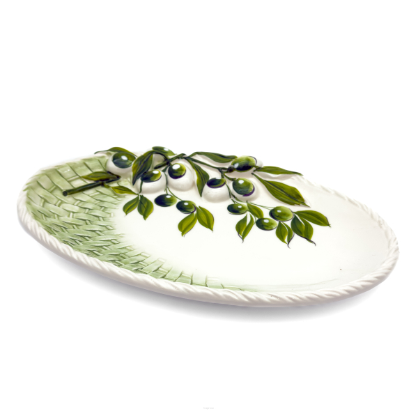 OLIVE VERDI 3D Plate 32 cm