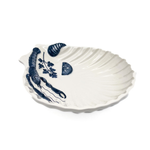 SEAFOOD 3D BLUE Shell Plate 36 cm