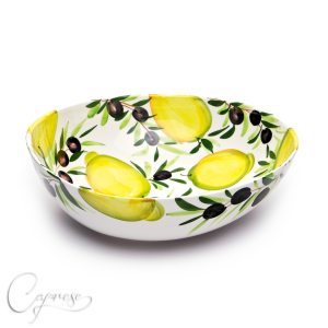 LEMON WITH OLIVE Bowl 34,5 cm