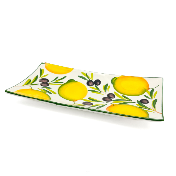 LEMON WITH OLIVE Platter 34 cm