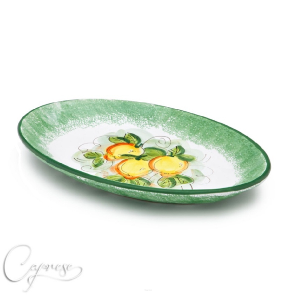 GREEN LEMON Platter 26 cm