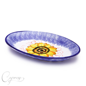 BLUE SUNFLOWER Platter 37 cm