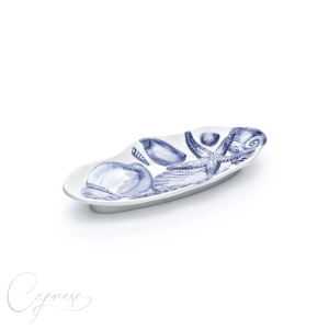 SEAFOOD 3D BLUE Spoon Rest 28 cm