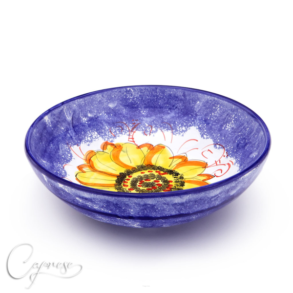 BLUE SUNFLOWER Bowl 25 cm