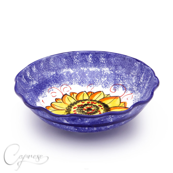 BLUE SUNFLOWER Bowl 25 cm