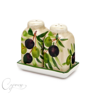 STYLISH OLIVE Salt And Pepper Shakers 7 cm