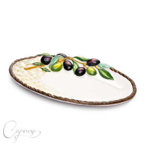 WICKER OLIVE 3D Platter 32 cm