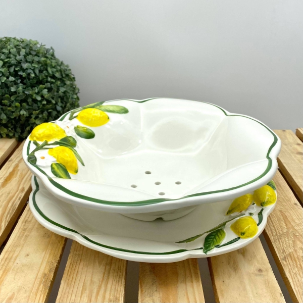 LEMON 3D Bowl with Colander 29 cm