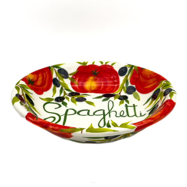 TOMATO WITH OLIVES Spaghetti Plate 28cm