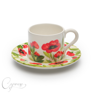 POPPIES Cup With Saucer 7,5 cm / 0,22 L